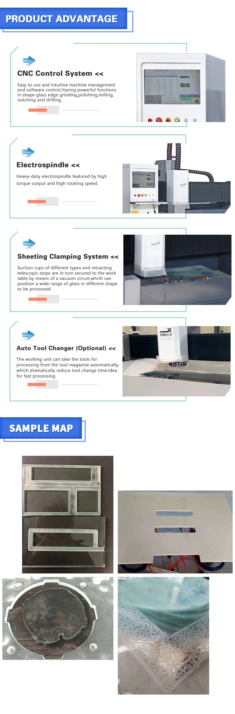 Chinese Manufacturer Zxx-C1812 CNC Wood Carving Machine Atc 2060 Processing Center