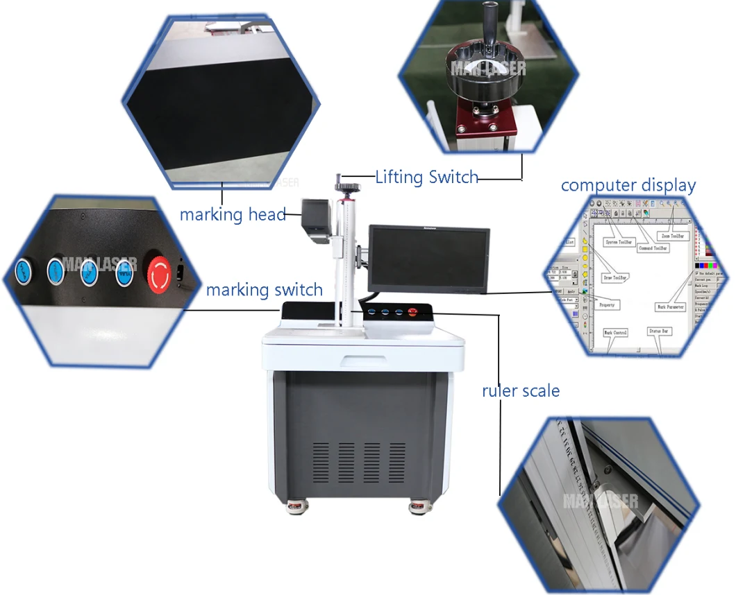 3D UV CO2 Fiber Autofocus Laser Marker /Engraving/Engrave/Engraver /Welding/Cleaning /Laser Cutting Machine for Carbon /Stainless Steel Laser Marking Machine