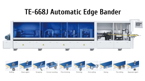 Hot Sale: Automatic Edge Banding Machine with Pre-Milling and Double Trimming and Corner Rounding / Edge Bander